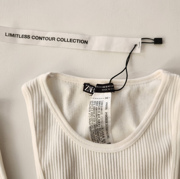 Zara Limitless Contour Collection Ribbed Double Strap Tank Top - Picture 2 of 5
